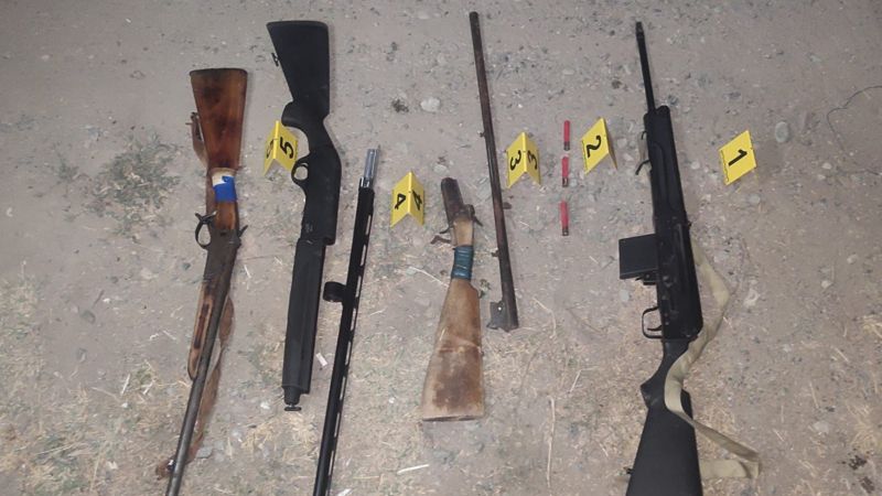Возле кладбища в Таразе нашли оружие, похищенное во время январских событий