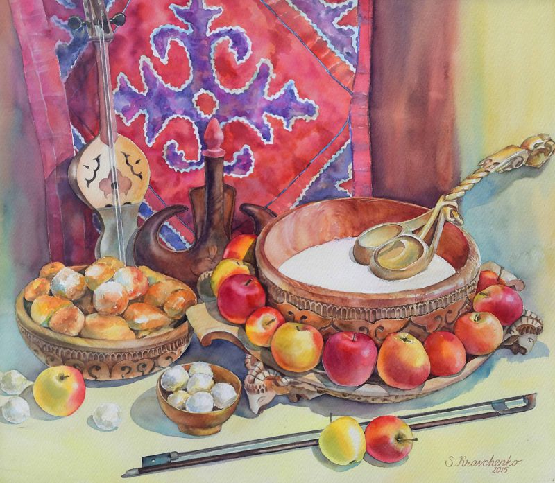 60 картин в жанре портрета, пейзажа и натюрморта, акварелист Светлана Кравченко