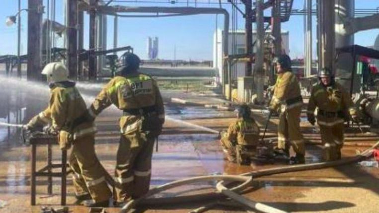 Пожар на газоперерабатывающем заводе Актюбинской области потушили 
