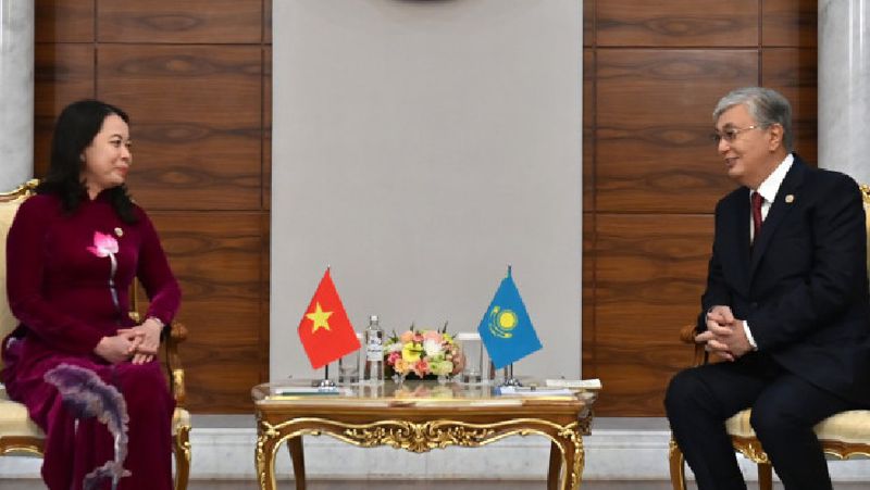 Акорда встреча Вьетнам Казахстан, фото - Новости Zakon.kz от 13.10.2022 09:41