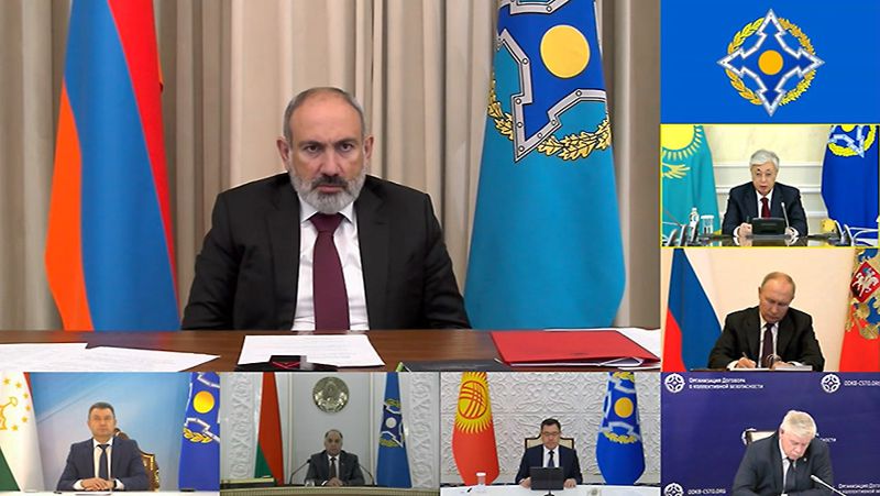 Токаев принял участие во внеочередной сессии Совета коллективной безопасности ОДКБ