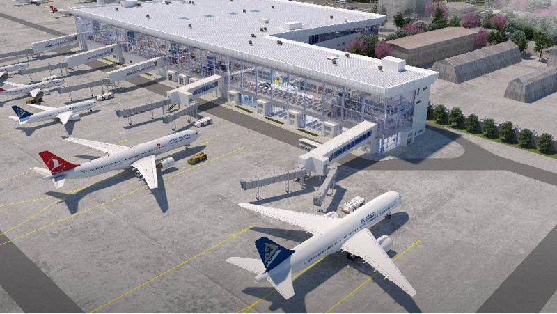 новый терминал в аэропорту Алматы