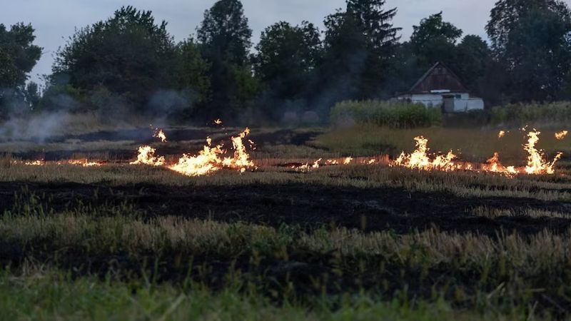 Ұлытау облысында дала өрті болды Төтенше жағдай