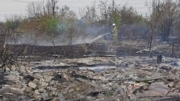 пожар Аксу Несколько дач сгорели в Павлодарской области