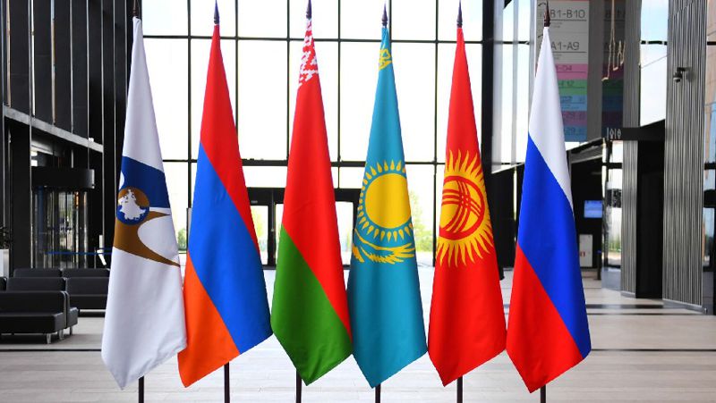 флаги ЕАЭС Товарооборот Казахстана со странами ЕАЭС