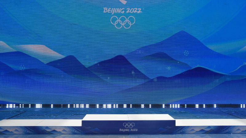 Олимпиада-2022 Подиум Маска